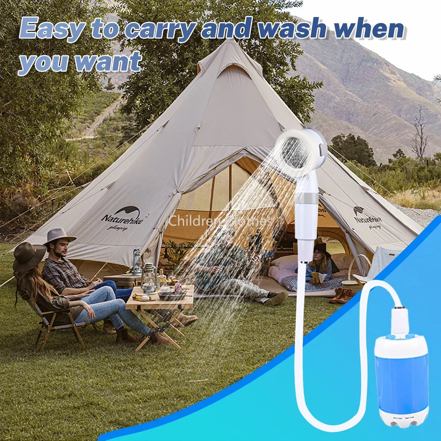 Přenosná venkovní sprchová sada