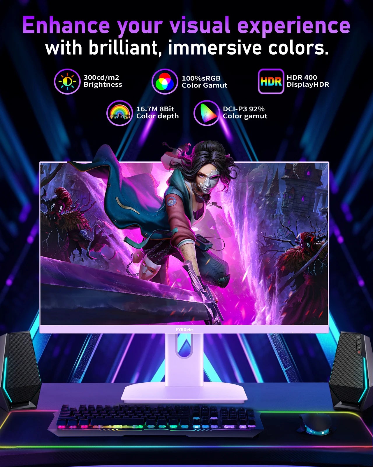 FYHXele 27 Zoll 180 Hz