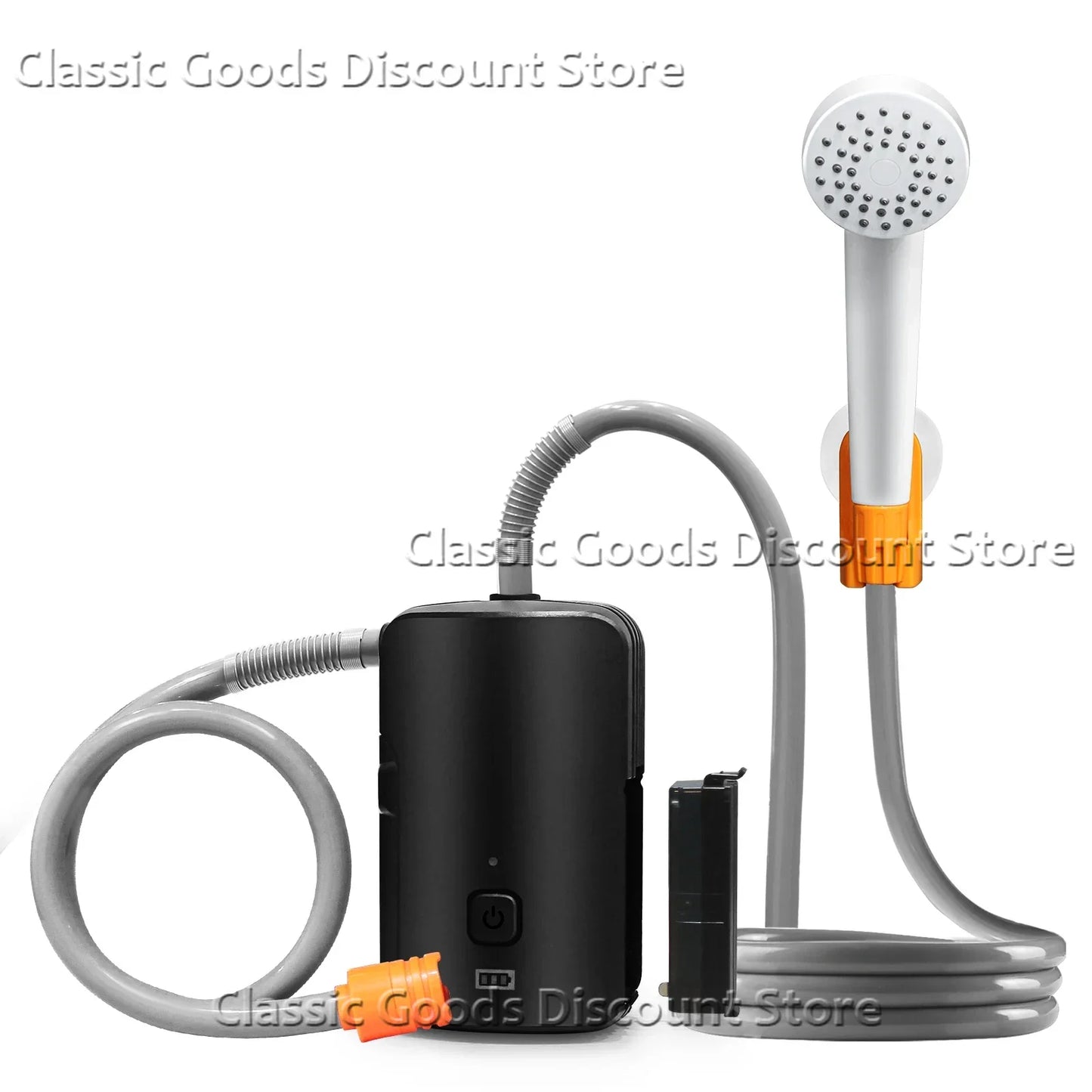 Přenosná kempingová sprcha s bateriovým napájením