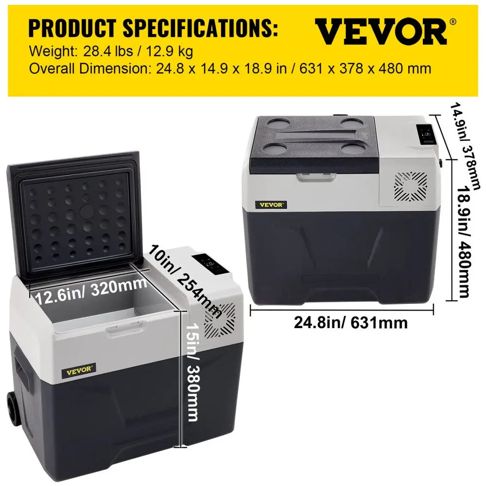 VEVOR Tragbarer kleiner Auto-Gefrierschrank