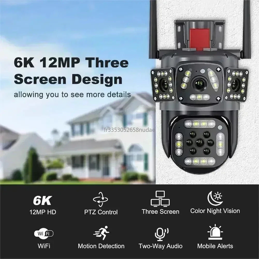 12MP 6K HD WiFi IP-Kamera Intelligenter Sicherheitsschutz