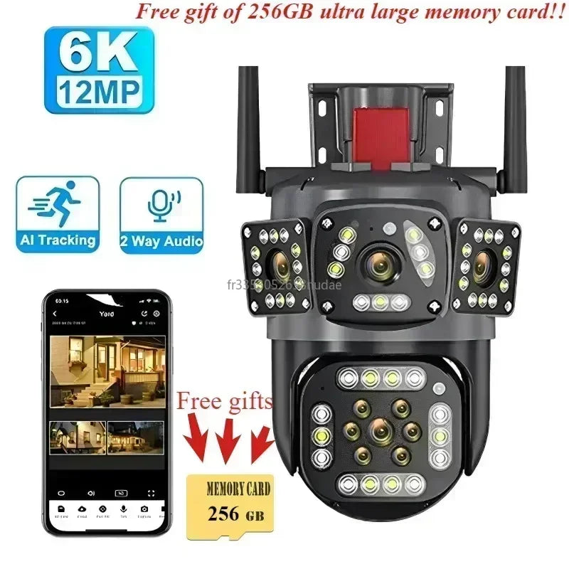 12MP 6K HD WiFi IP-Kamera Intelligenter Sicherheitsschutz