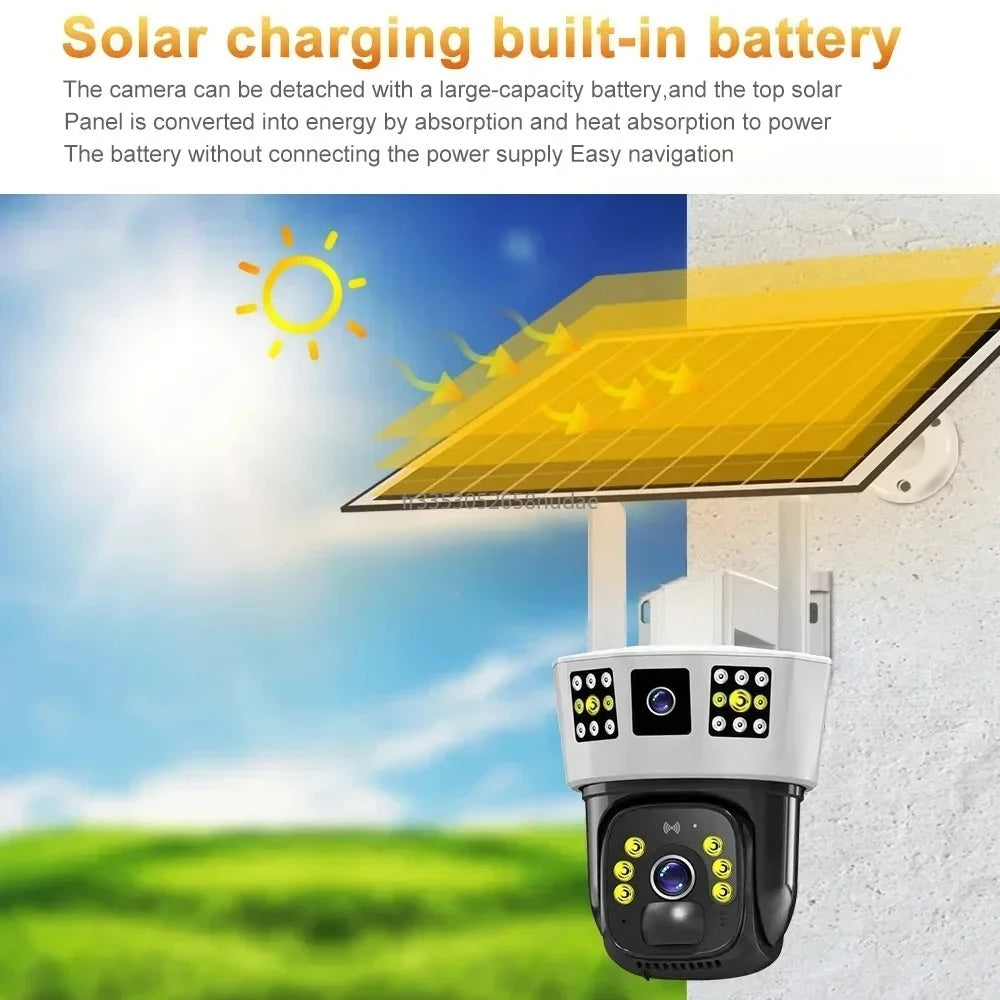 6K12MP Solarkamera Kabellose Überwachungskamera