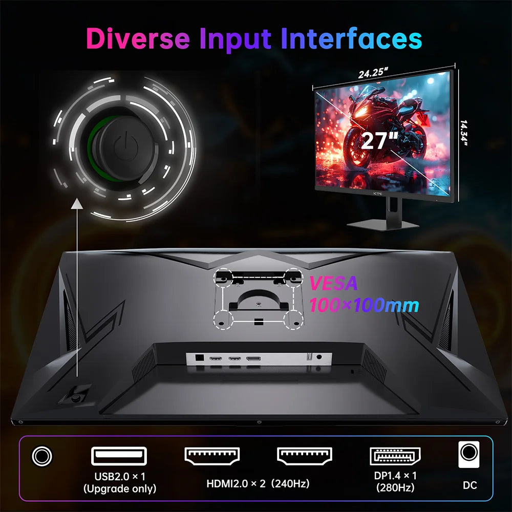 Herní monitor KTC H27E22P, 27 palců, 1920*1080 FHD 280Hz