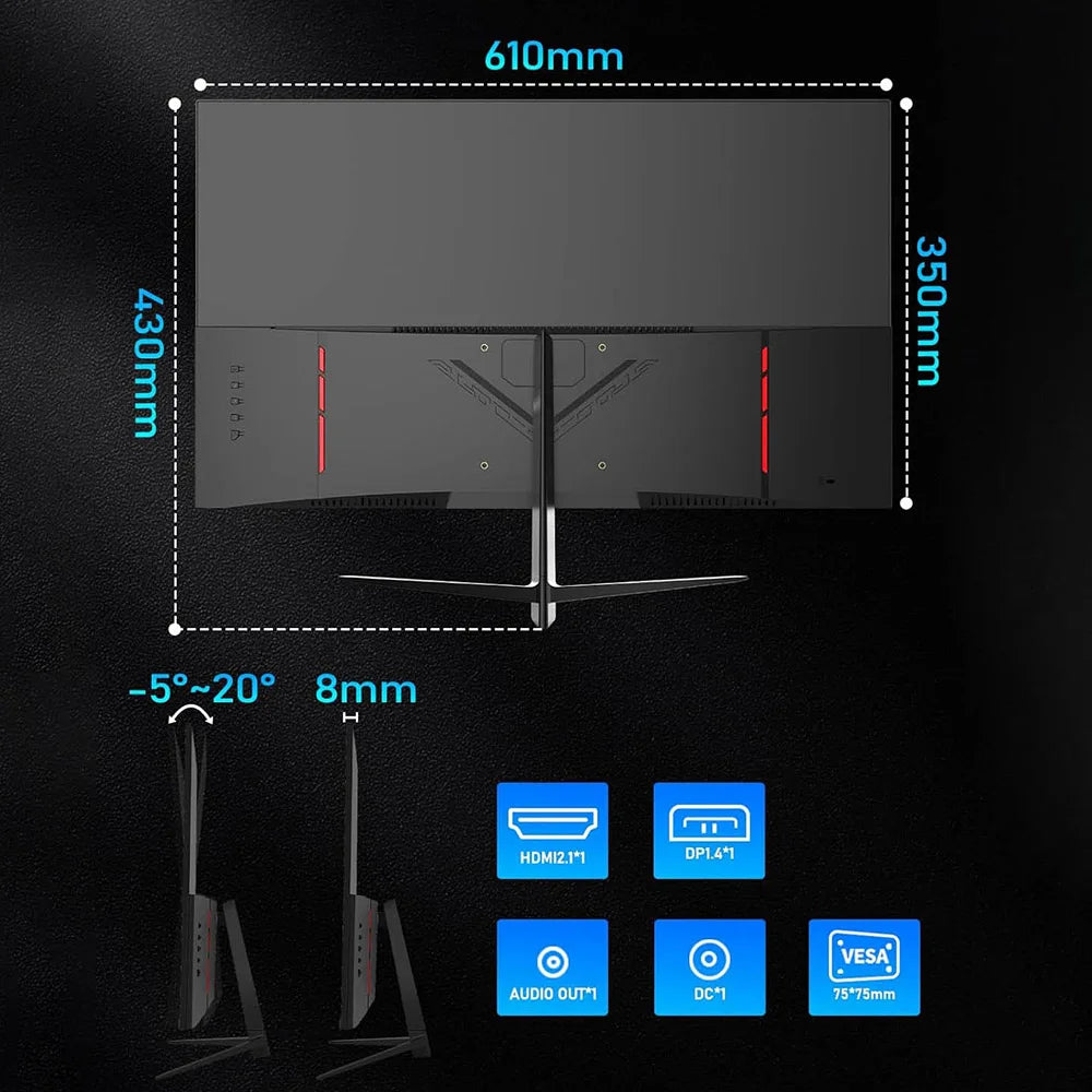Herní monitor FYHXele FY24FHR 24" 1920*1080 180Hz