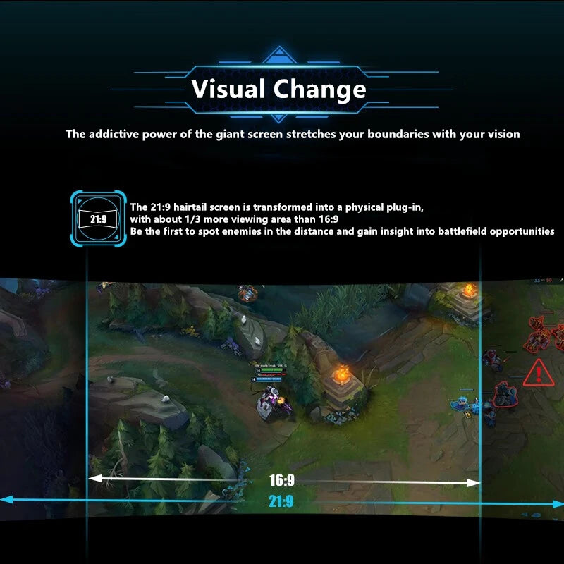 34palcový monitor FYHXele, 165 Hz, WQHD