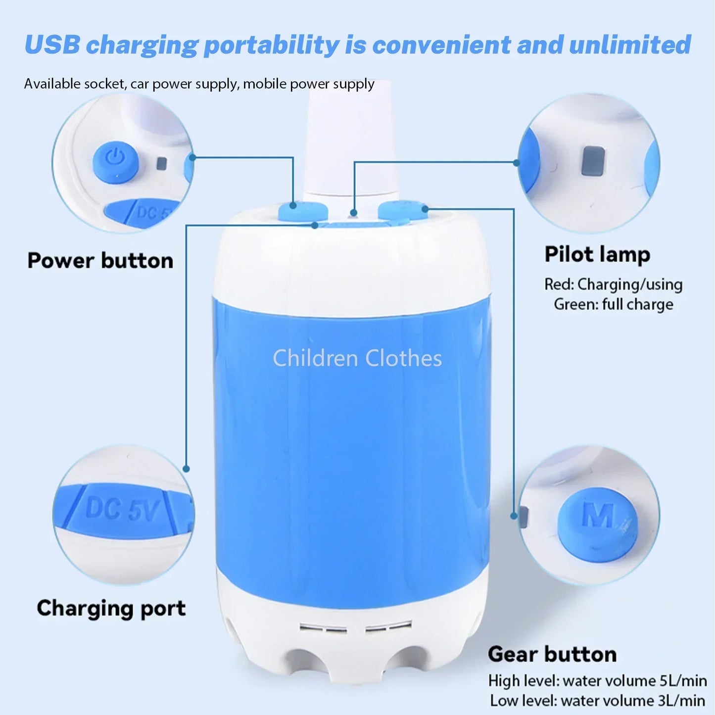 Přenosná venkovní sprchová sada