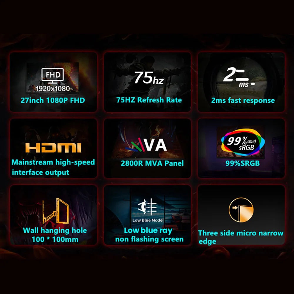 27palcový monitor FYHXele FY27FMC-B