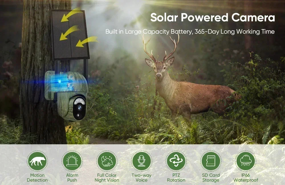 INSIS FEMME 4MP 4G/WIFI Solární bezpečnostní kamera