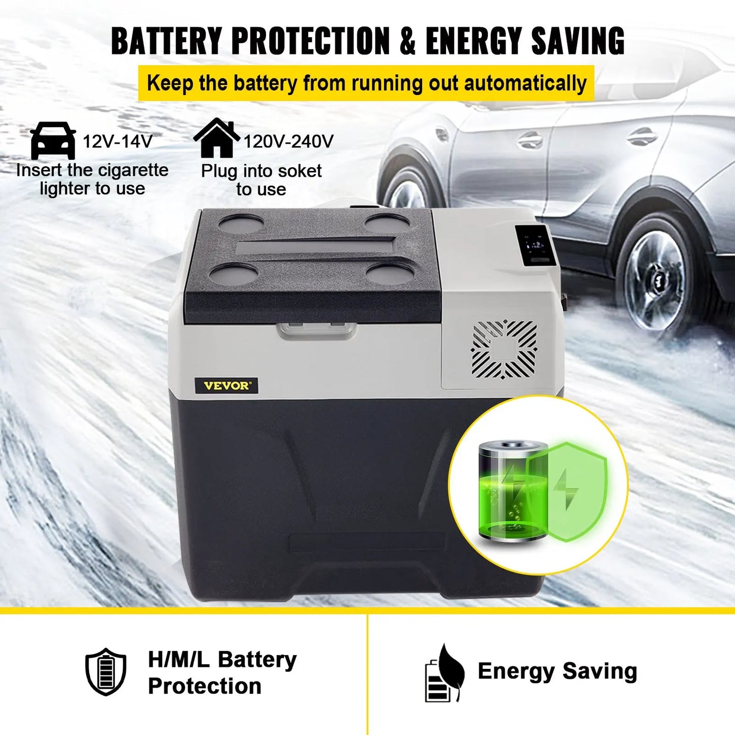 Autochladnička s mrazákem VEVOR 30L/40L/50L