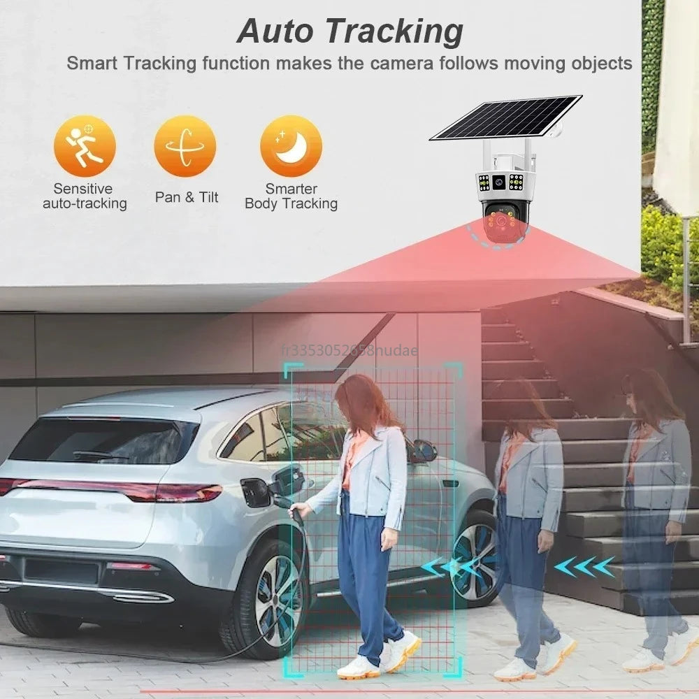 6K12MP Solarkamera Kabellose Überwachungskamera