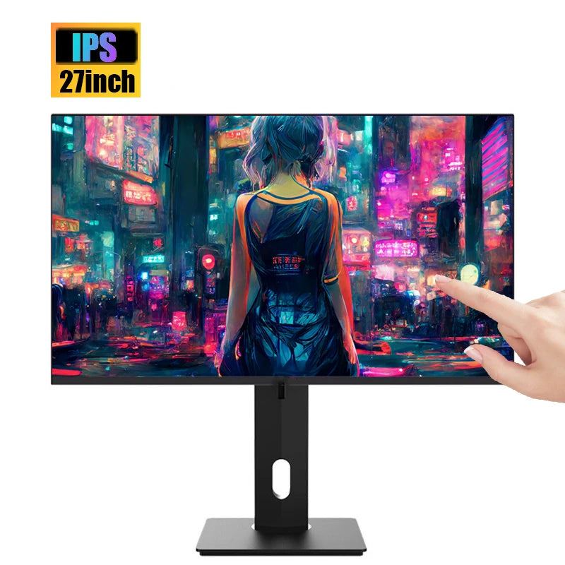 FYHXele 27 Zoll FHD 60 Hz Touchscreen-Monitor