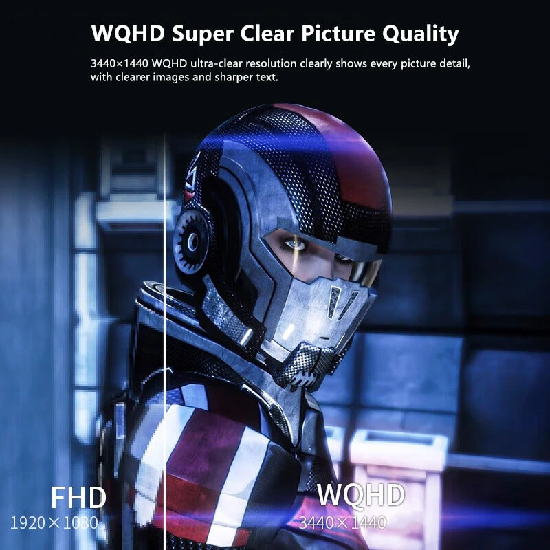 34palcový monitor FYHXele, 165 Hz, WQHD