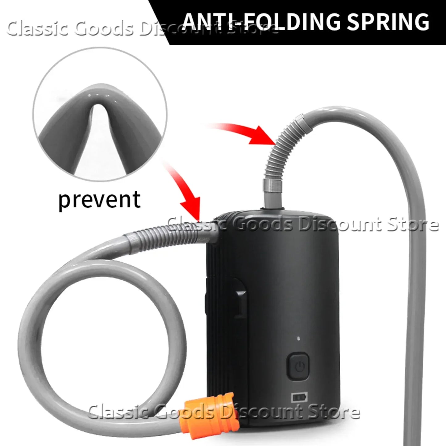 Přenosná kempingová sprcha s bateriovým napájením